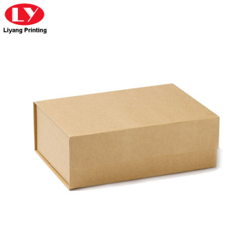 Brown Paper Box Kraft Cardboard Magnetic Lid