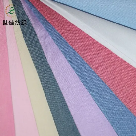 NEW ITEM CVC PIECE DYED OXFORD FABRIC FOR GARMENT