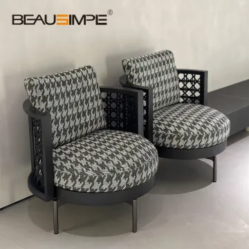 Modern Rattan & Solid Wood Lounge Furniture