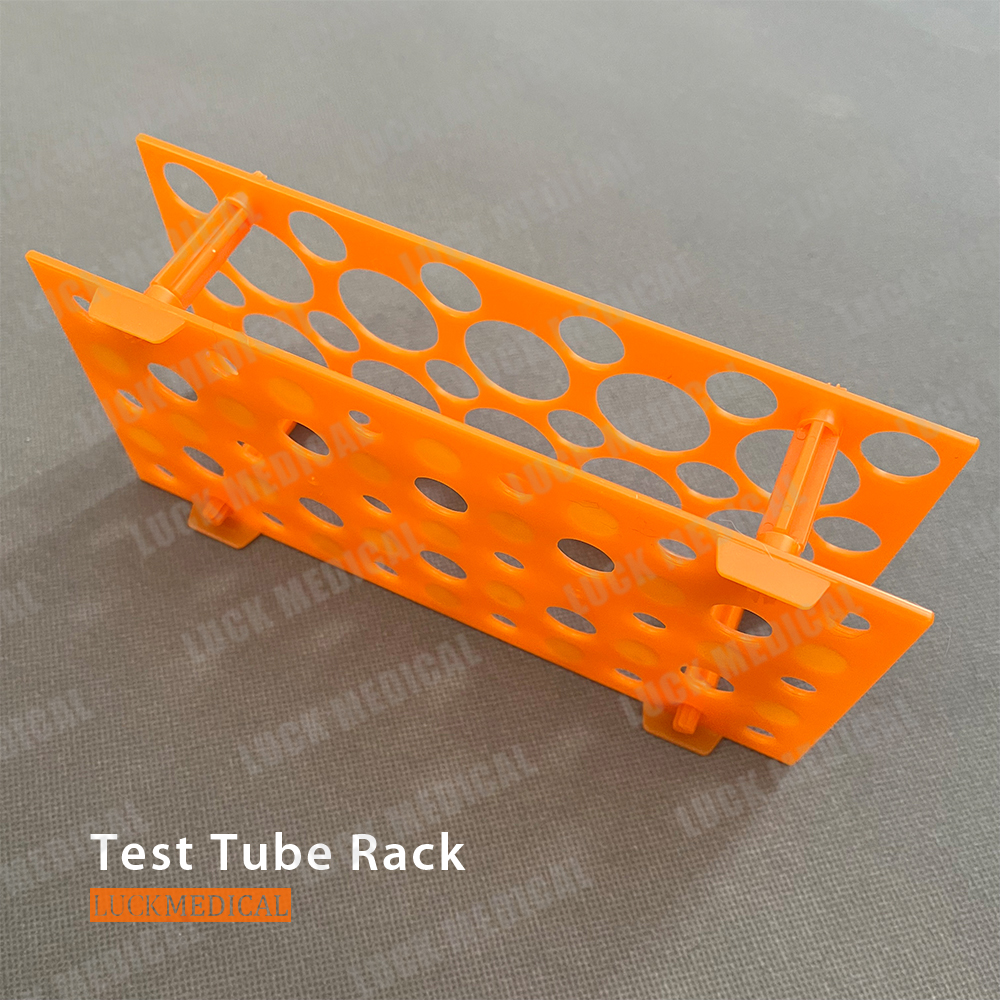 Utilisation du rack de tubes à essai en laboratoire