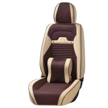 Luxury Leather Universal Car Seat Covers Full Set Custom 9D Cushions