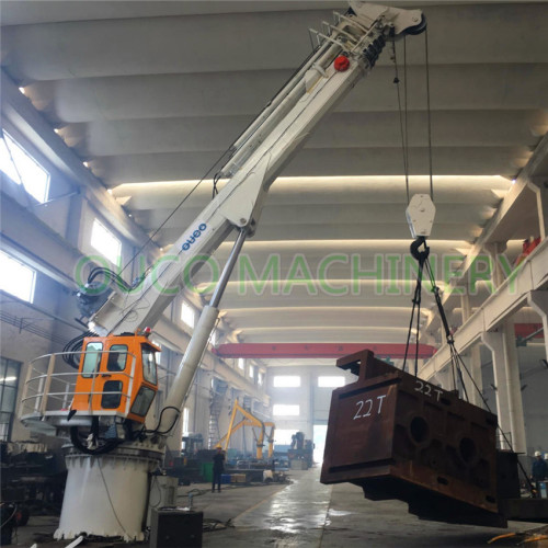 Telescopic Boom Deck Hydraulic Pedestal Marine Davit Crane