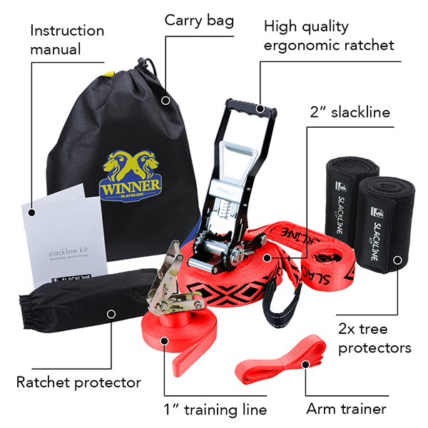 Red Slackline Kit