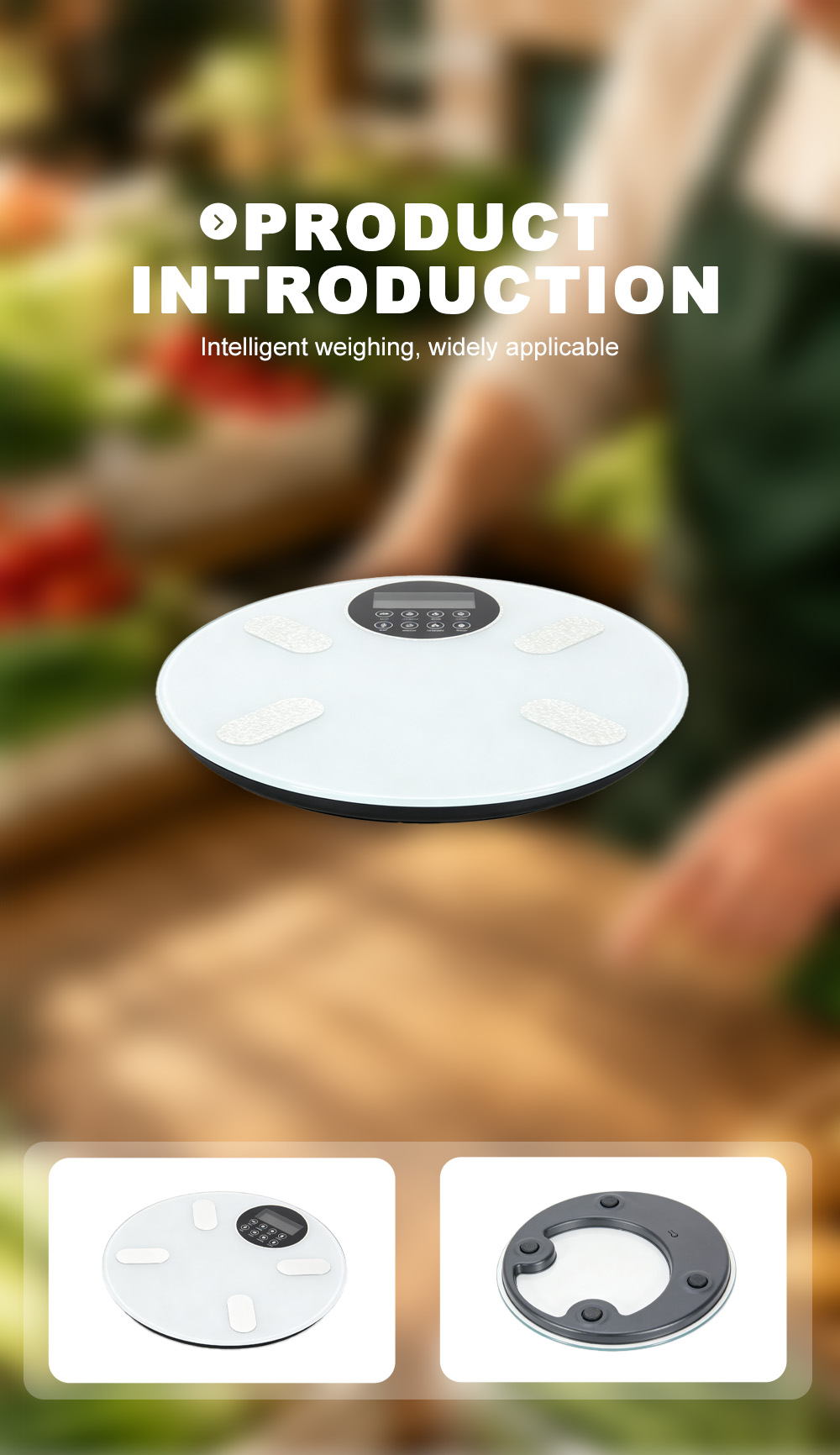 YHD‑2008 Tempered Glass Smart Scale X