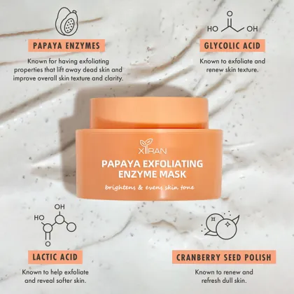 Private Label AHA Glycolic Acid Papaya Enzyme Face Peel Mask