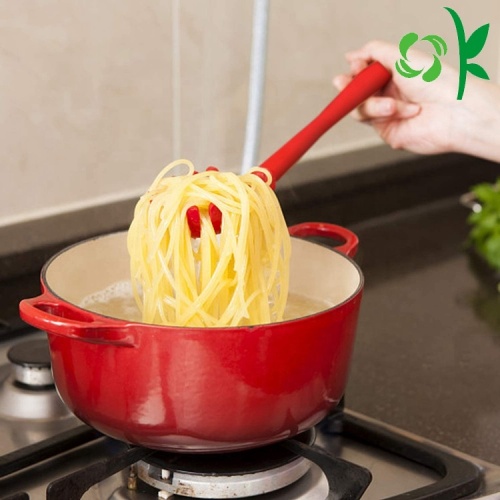 Servidor de cuchara colador de fideos de silicona diferentes tipos