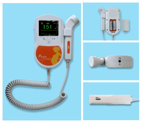 Pocket Fetal Doppler (Color LCD Display with Backlight)