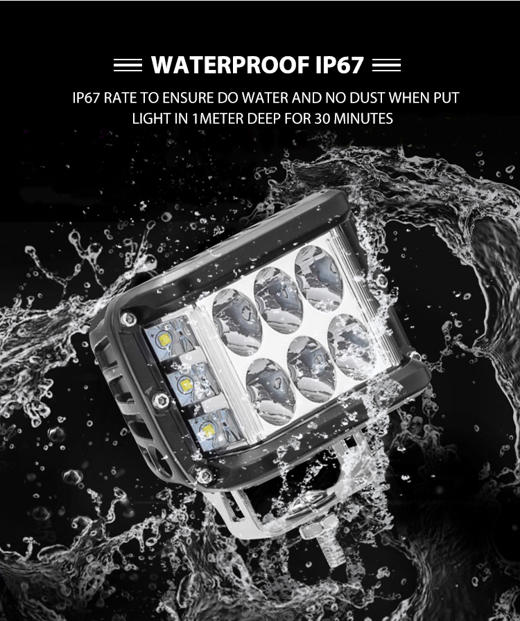 12-24v Square 3.8 인치 45w 마이닝 Led 작업 조명 측면 조명 오프로드 트럭 Led 작업 조명, Bossgoo ...