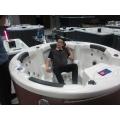Round 6 Persons Hydromassage Hot Tub Outdoor spa
