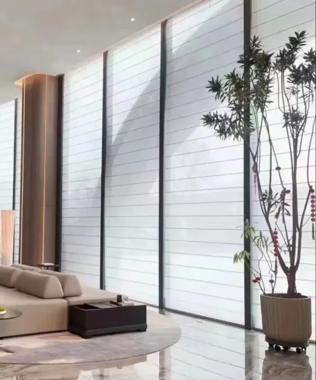 Customizable Blackout Fabric Roller Blind with Contemporary Zebra Pattern and Aluminum Headrail for Indoor Shangri-La Style