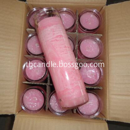 pink 7 day glass candle pink 7 day glass candle