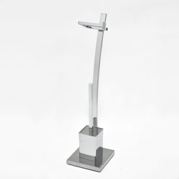 Bathroom Cleaning Square Shape Plastic Toilet Brush With Holder