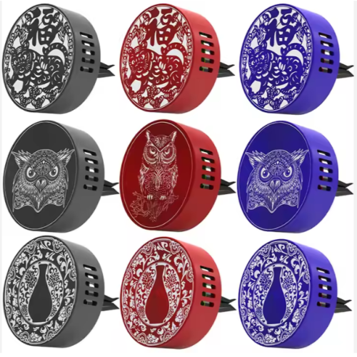 Recarga de aceite de perfume Mini recalentador de coches Clip de ventilación