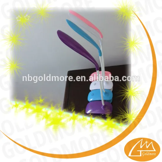 goldmore2 touch-sensor led book light powered by 3*AAA battery or USB charging goose neck light flexible with clip eye protected