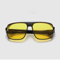 Yellow Wrap Around Night Vision Glasses For Driving