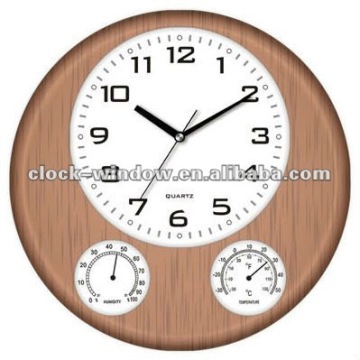 Thermometer-Hygrometer Wall Clock