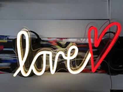 Wedding Mr & Mrs Acrylic LED Neon Sign