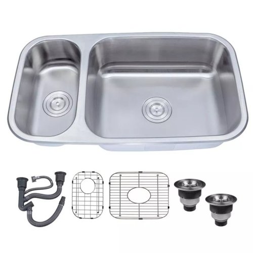 Doble sa ilalim ng Mount Stainless Steel Kitchen Sink