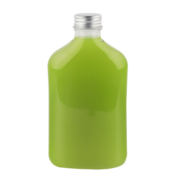 Custom Logo Printed Food Grade Disposable Plastic Pet Juice Bottle, 350ml with Lid