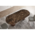 Natural Marble Imported Brown Mesh Panel Dining Tables