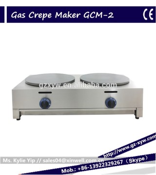 Commercial Stainless Steel Gas Crepe maker GCM-2 for pancake maker bread maker
