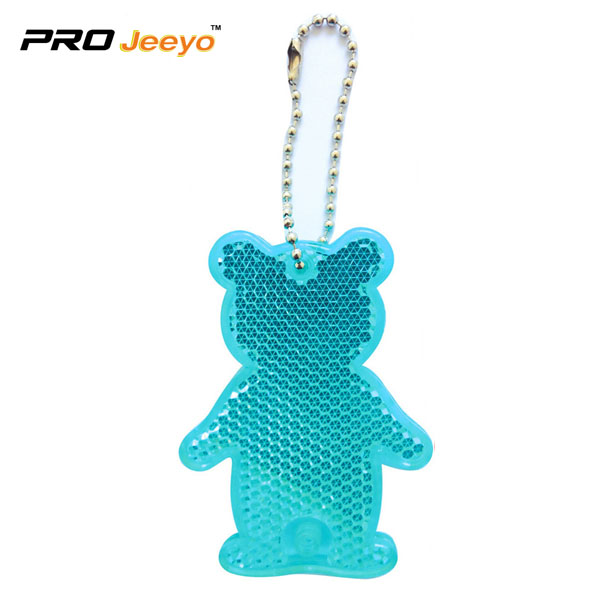 Reflective Safety Bear Children Bag Keychain RV-506 2 blue