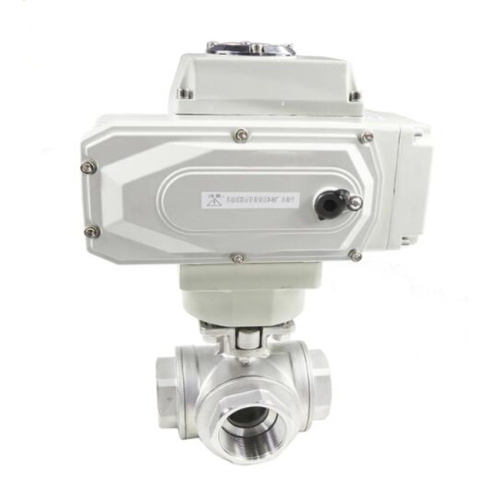  V-type ball valve Flange Pneumatic Three-Way Ball Valve Factory