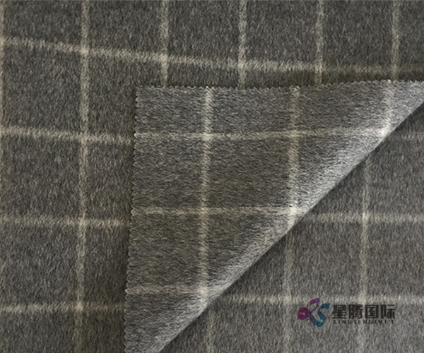 Both Sides Of 100% Wool Fabric Plaid