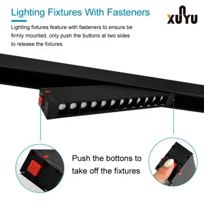 Wholesale Aluminum Accessories Magnetic Track Rail LED Magnetic Track Lighting