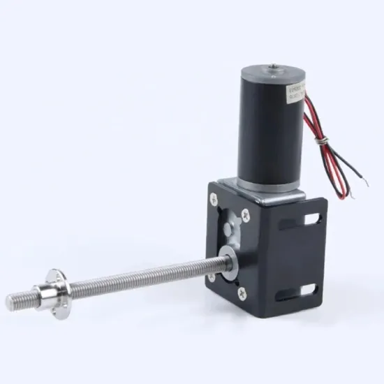12V Metal Worm Gear Motor: 116mm Long Shaft, M8 Thread, CW/CCW Rotation with Bracket - Model 5840-31ZY