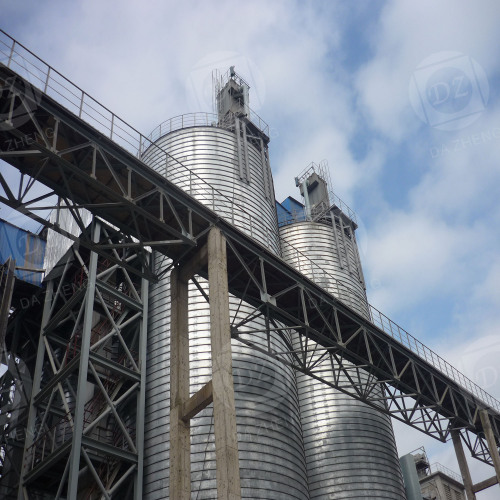 Разпределение на въглища, ти тип стоманена плоча силоз