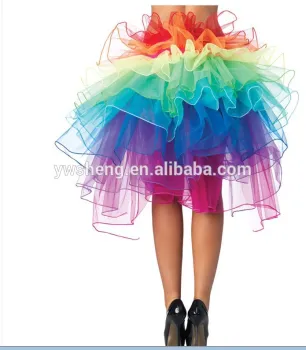 Wholesale Cheap adult ballet rainbow tutu ribbon fashion tutu skirt women skirt