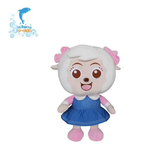 Custom made long horn goat plush sheep and cute lamb stuffed animal