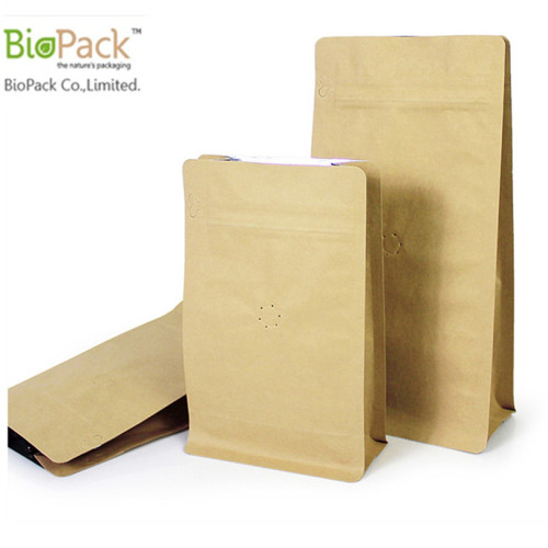 Eco Friendly Compostable Cornstarch PLA Plastic Food Packaging Bag con cierre de cremallera