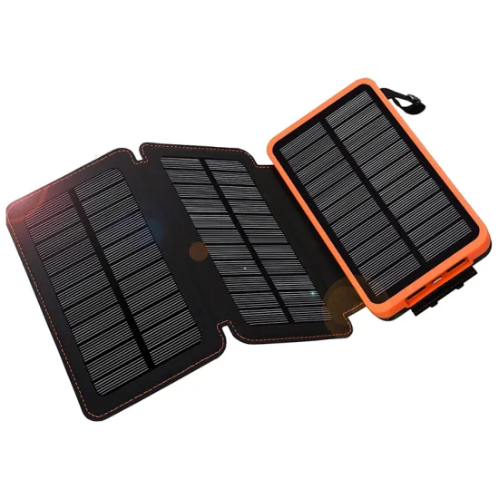Portable solar panel charger 8000MAH led light power bank for outdoor