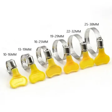 Adjustable Plastic Handle Hand Twist Hose Clamps