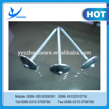 electro galvanized roofing nails with umbrella head