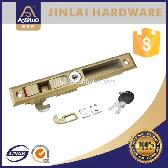 High strength sliding aluminum window pin hardware lock with key