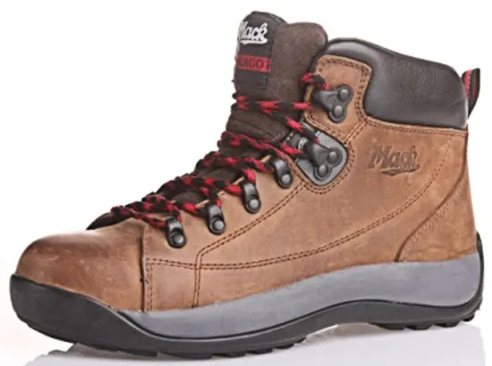 Nubuck leather  anti-static safety high cut shoes