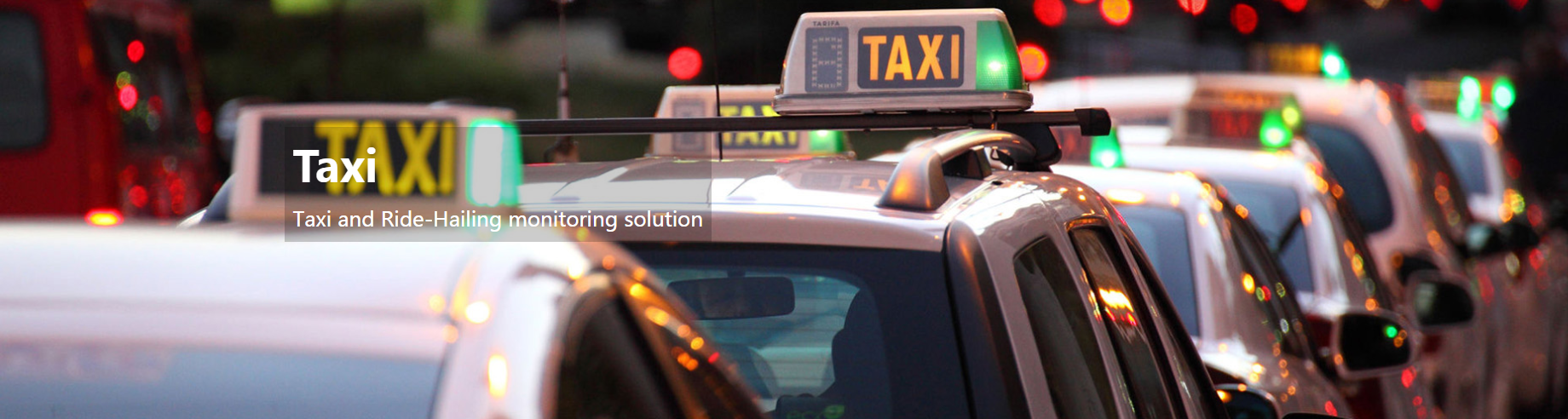 Taxi monitoring system solution 