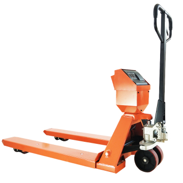 Camión a escala de paletas manual de alta calidad de China con ancho de horquilla de 550 mm y capacidad de 3-5 toneladas