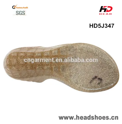 Fashion jelly sandals for women high heel jelly sandals