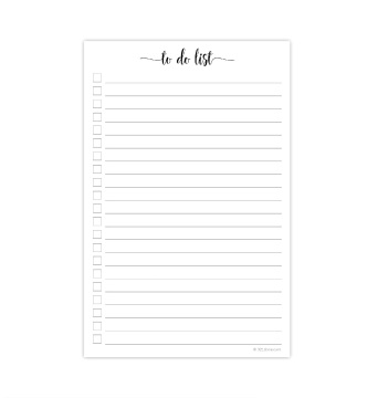 Customized Tear-Off To-Do List Notepad