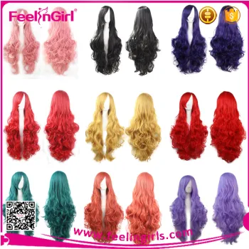 Red Human Hair Full Lace Wig Curly Braiding Curl Hair