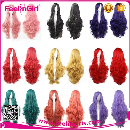 Red Human Hair Full Lace Wig Curly Braiding Curl Hair