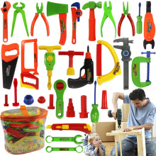 Baby Repair Tools Toy 34pcs/set Children Tools Plastic Fancy Party Costume Chainsaw Toy Kids Pretend Play Classic Toys Gift
