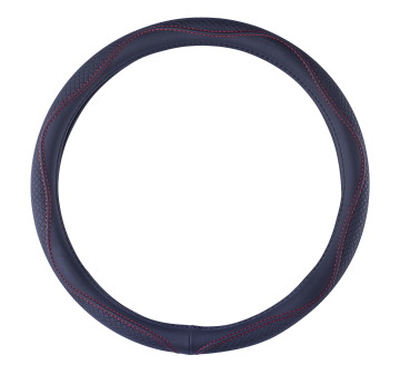 38cm (15-inch) White E-Friendly Inner Tire Leather Steering Wheel Cover: Enhance Your Driving Experience with Style and Sustainability