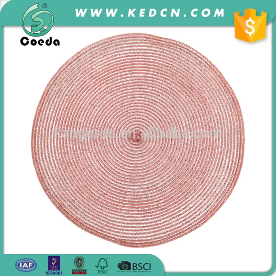 Round PET and Polyester Table Placemat