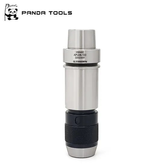 HSK40E APU08 100 Tool Holder G2.5/30000 RPM HSK E APU Integrated Self-tightening Lathe Tools Holder