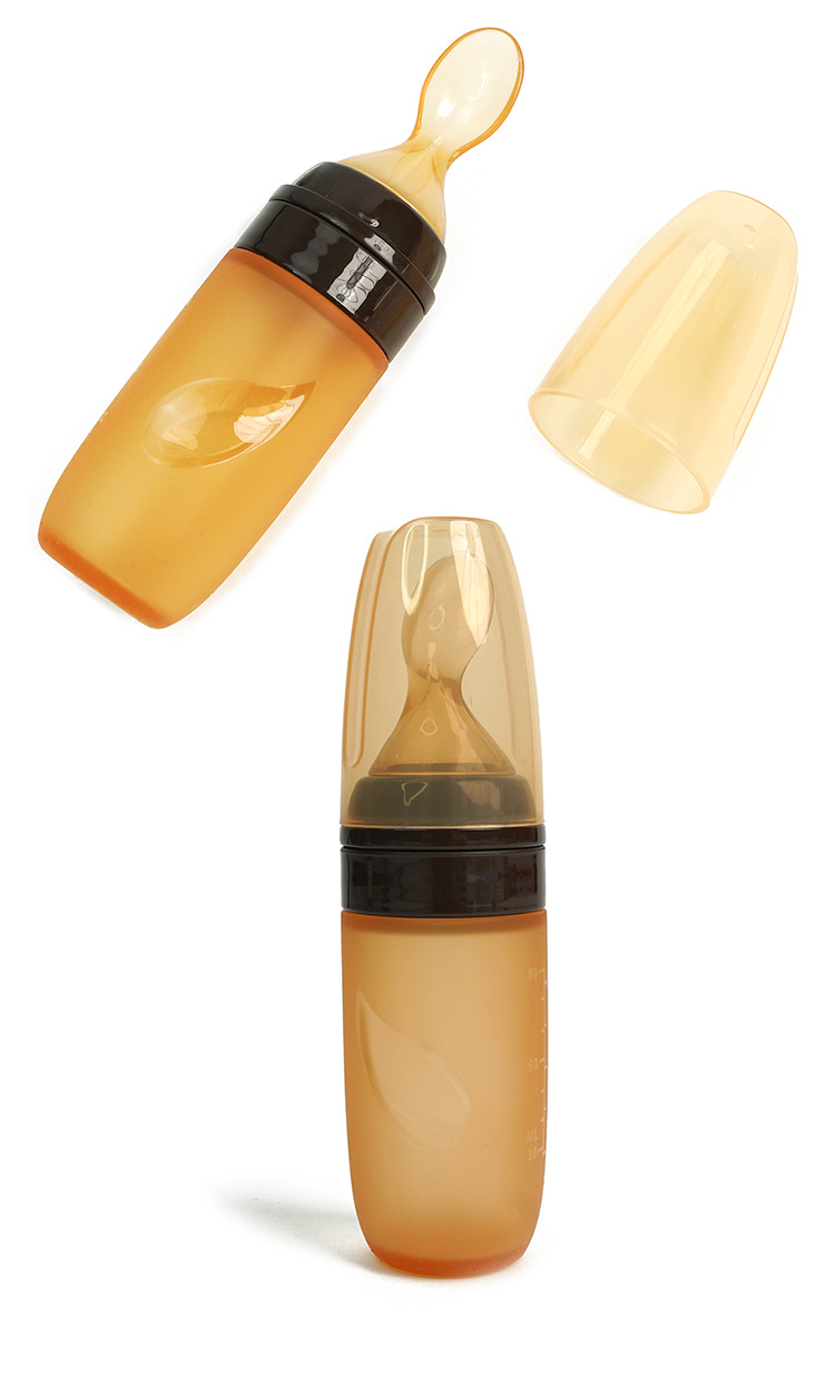 silicone feeder bottle with spoon MFZ-E014